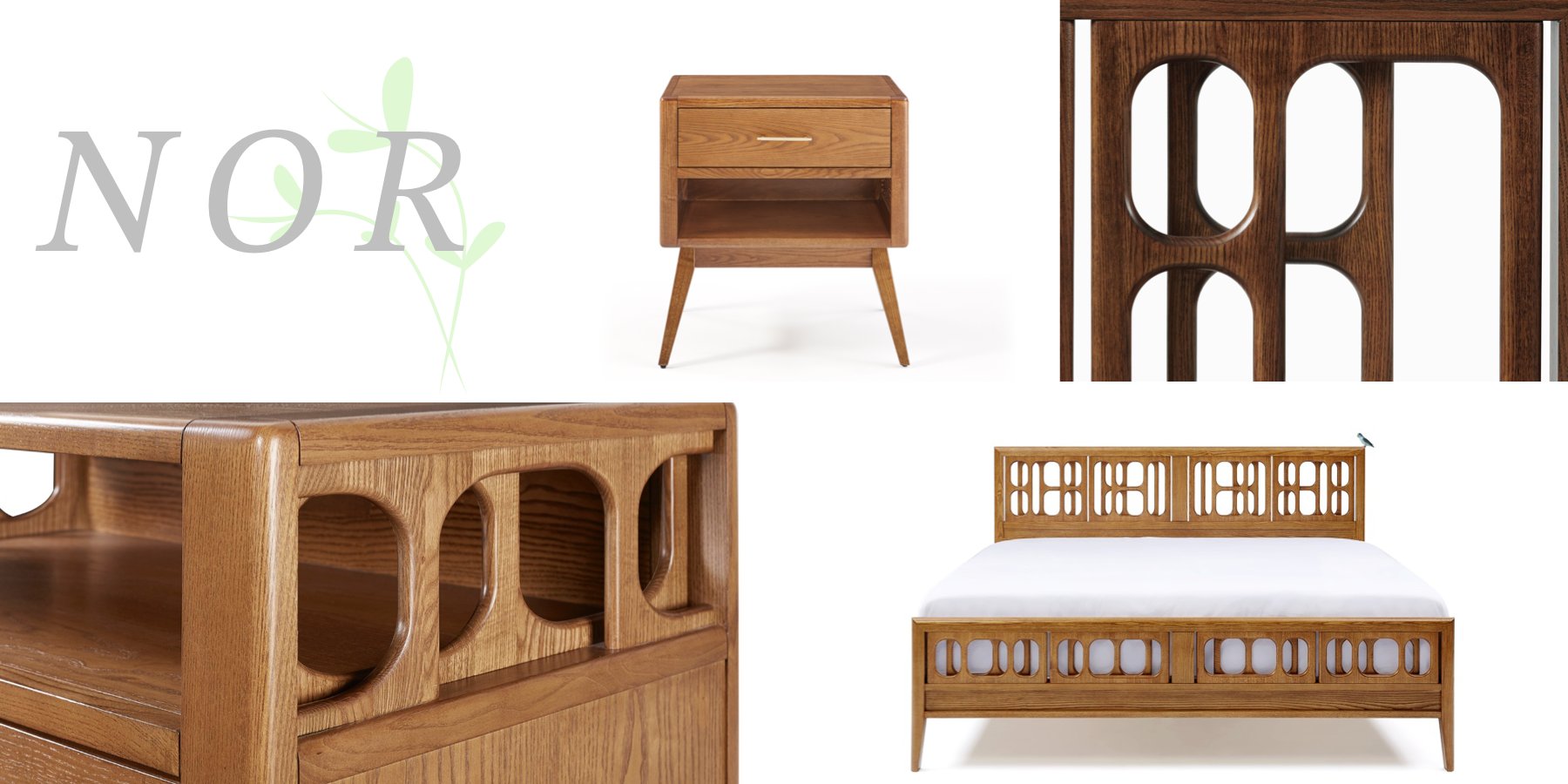 NOR midcentury biomorphic modern furniture collection