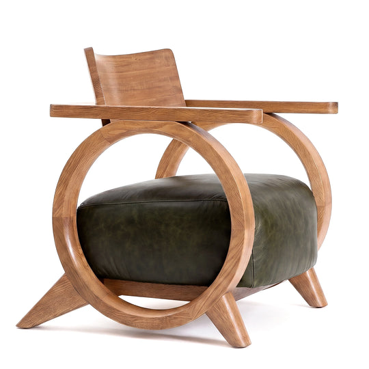 El Tiempo Lounge Chair – Sculpted Solid Oak Lounge Seating