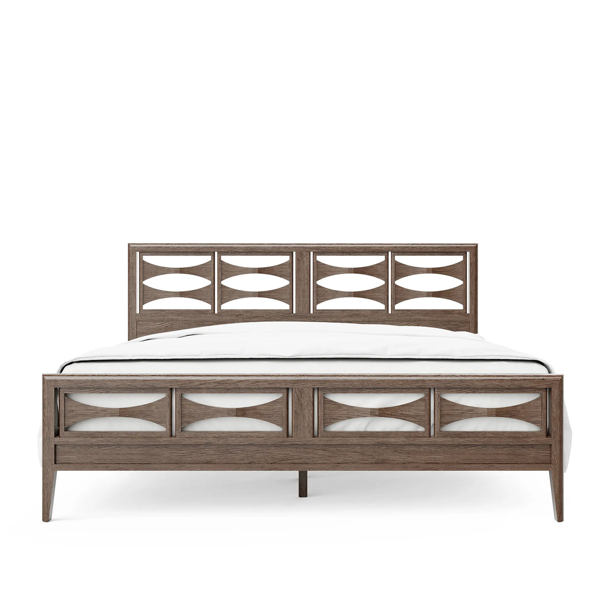 Jupiter 30 Bed – Solid Oak with Bowtie Sculpted Headboard