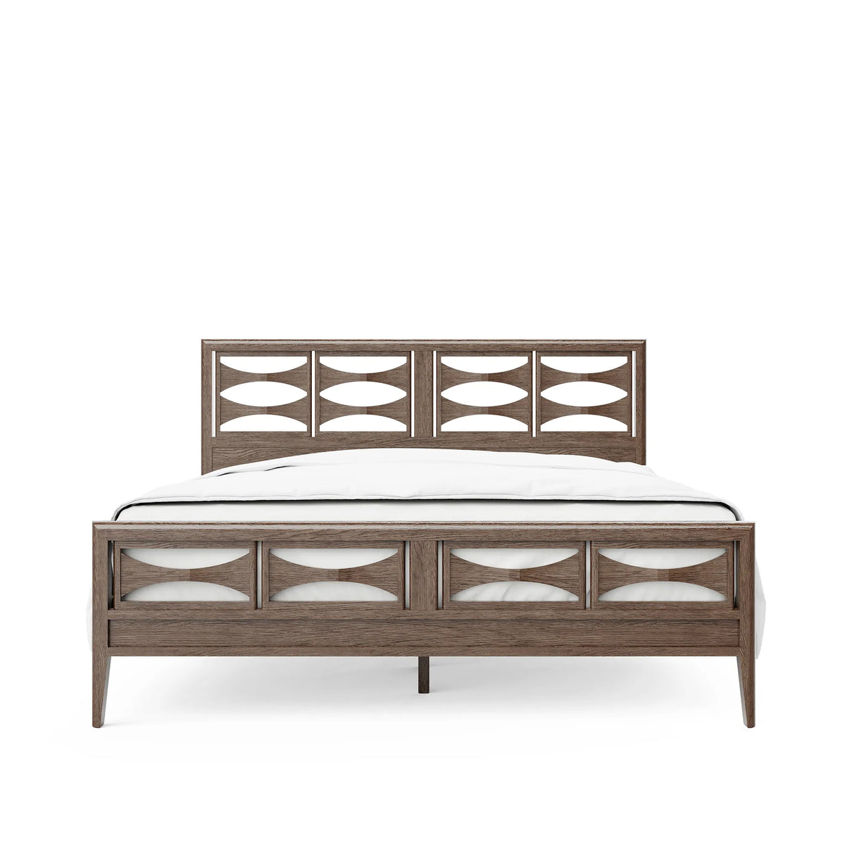 Jupiter 30 Bed – Solid Oak with Bowtie Sculpted Headboard