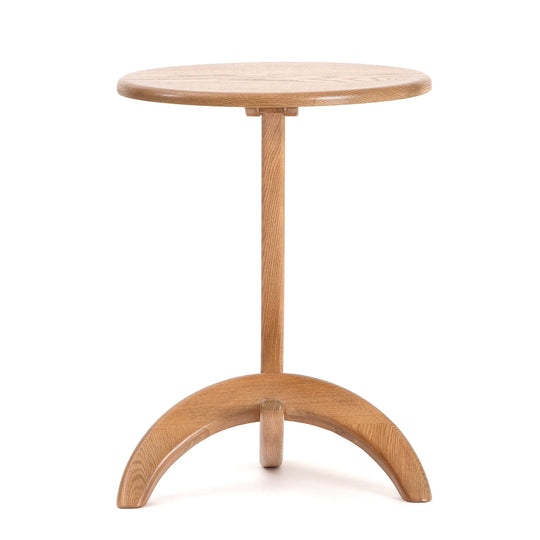 Max 33 Side Table – Biomorphic Solid Oak Form