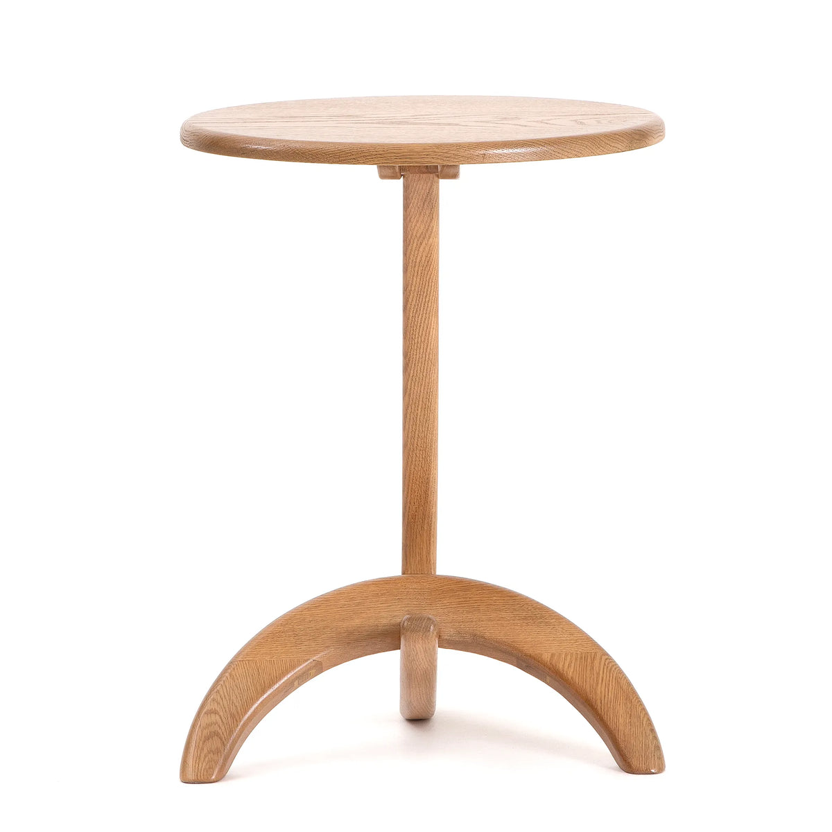 Max 33 Side Table – Biomorphic Solid Oak Form