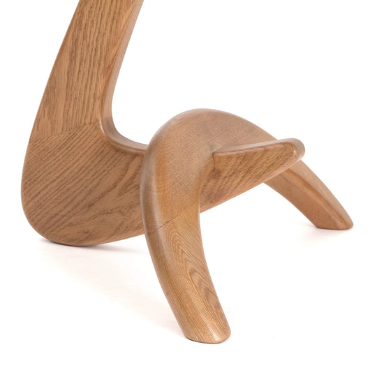 Max 33 Side Table – Biomorphic Solid Oak Form