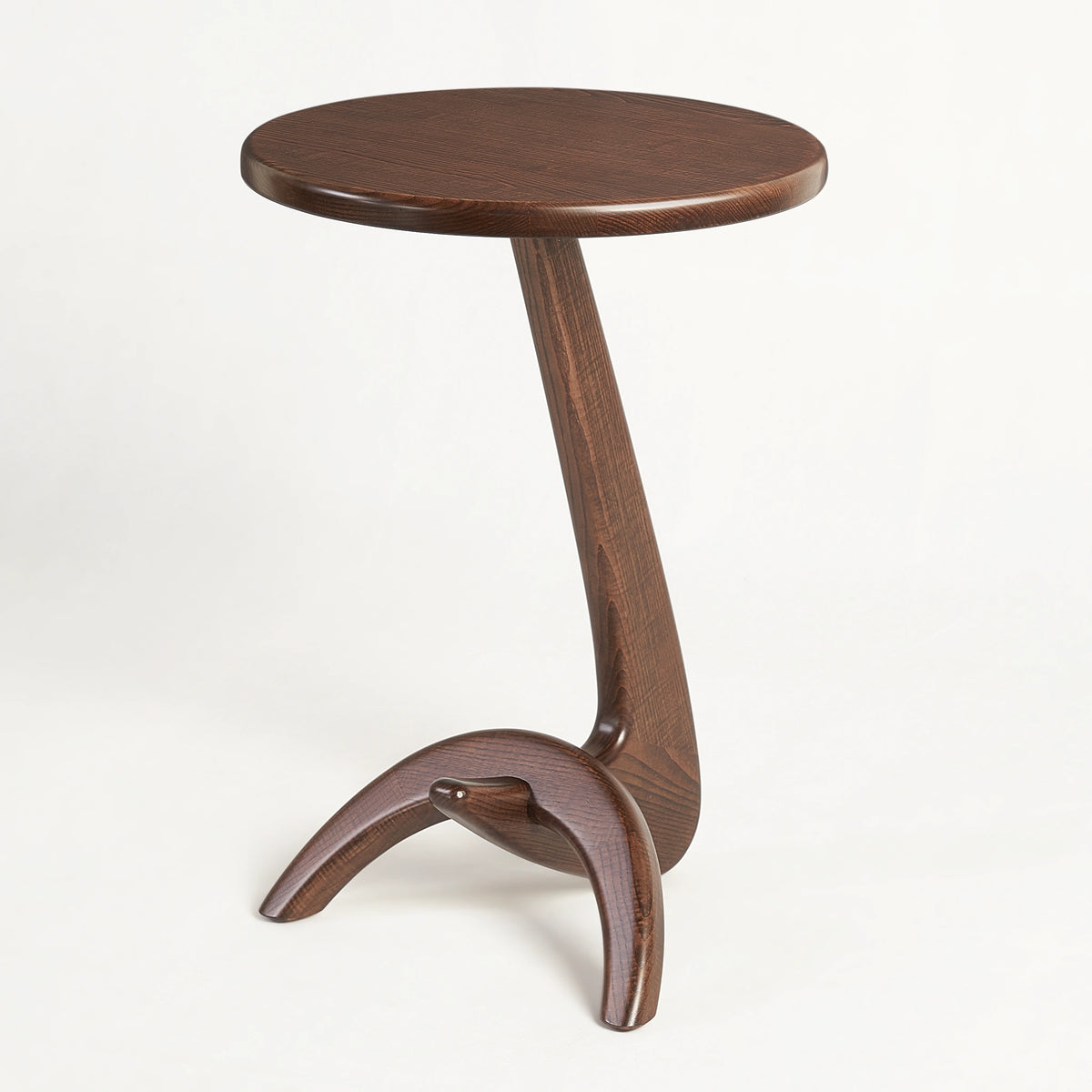 Max 33 Side Table – Biomorphic Solid Oak Form