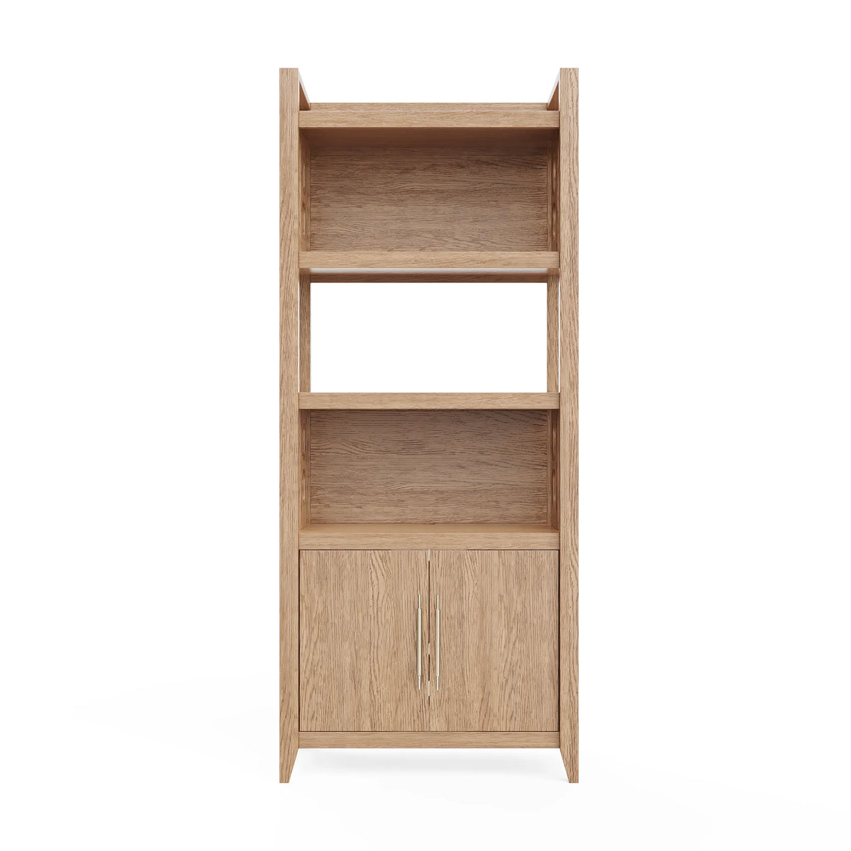 NOR Storage Cabinet – Solid Oak with Carved Side Panels