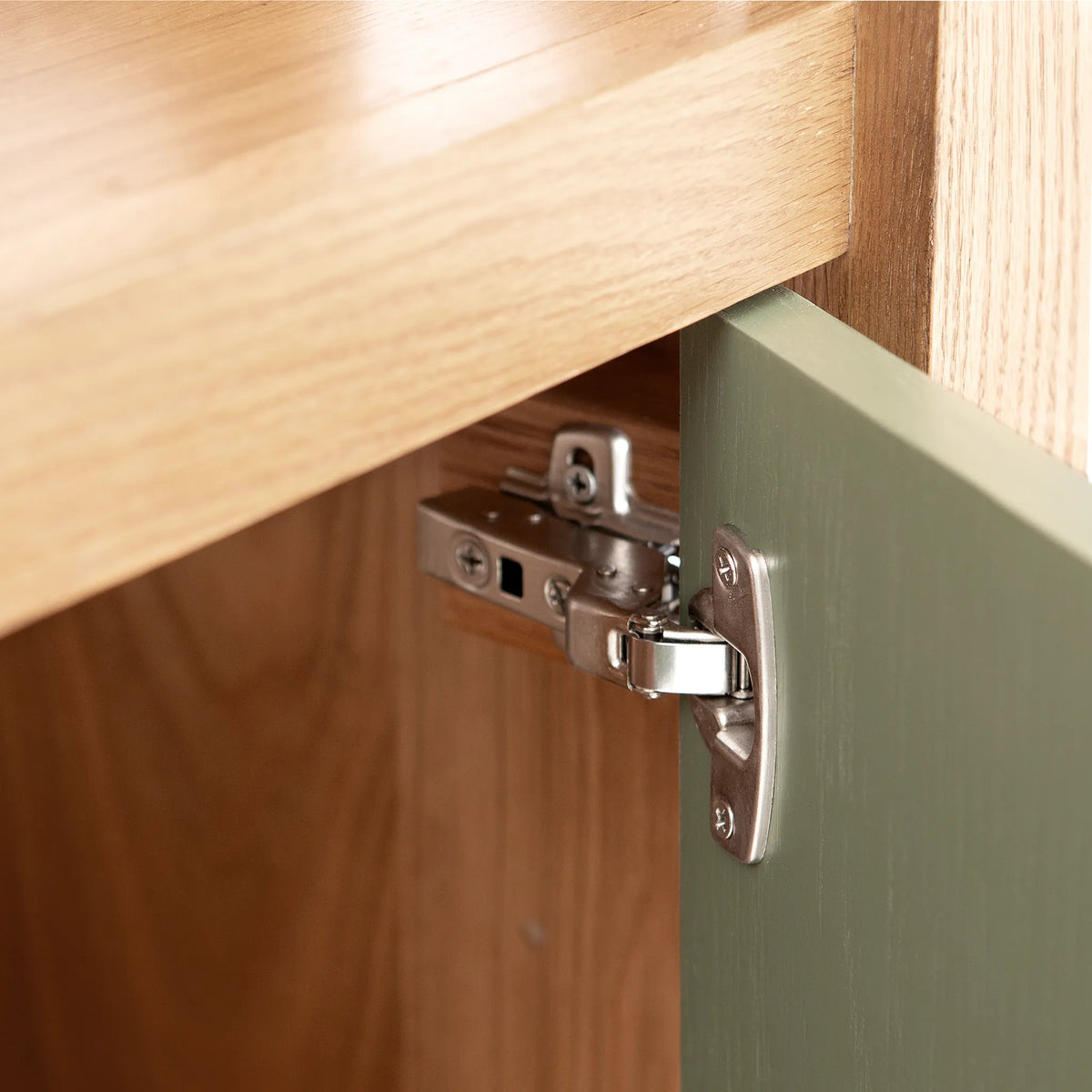 NOR Storage Cabinet – Solid Oak with Carved Side Panels