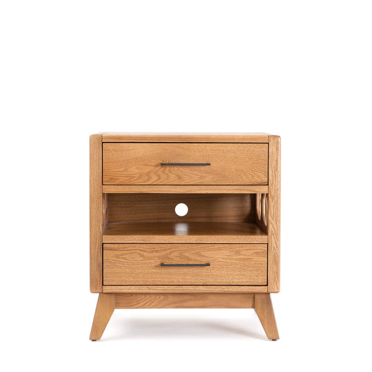 NOR Double Nightstand – Solid Oak