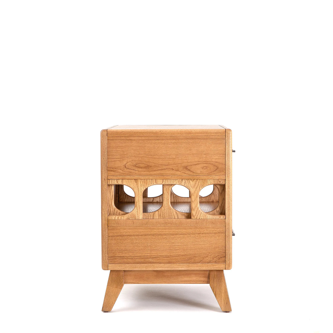 NOR Double Nightstand – Solid Oak