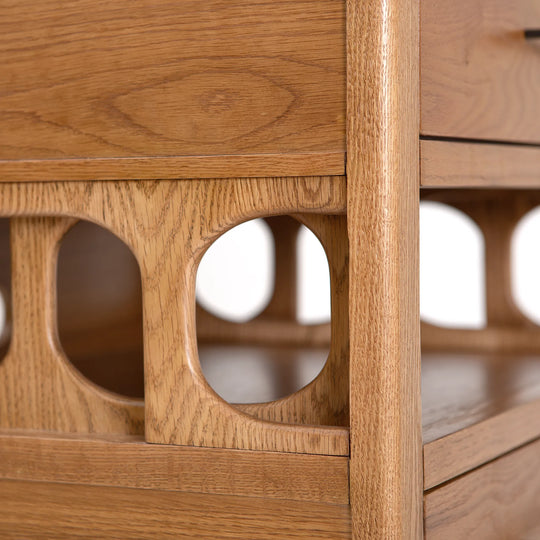 NOR Double Nightstand – Solid Oak