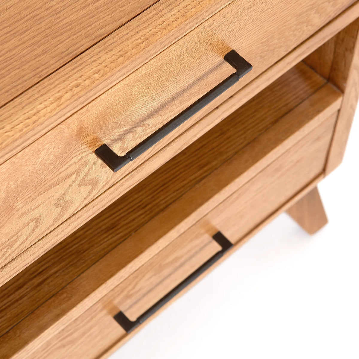 NOR Double Nightstand – Solid Oak