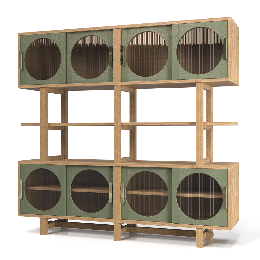 OWL Wide open and closed Storage Cabinet Divider