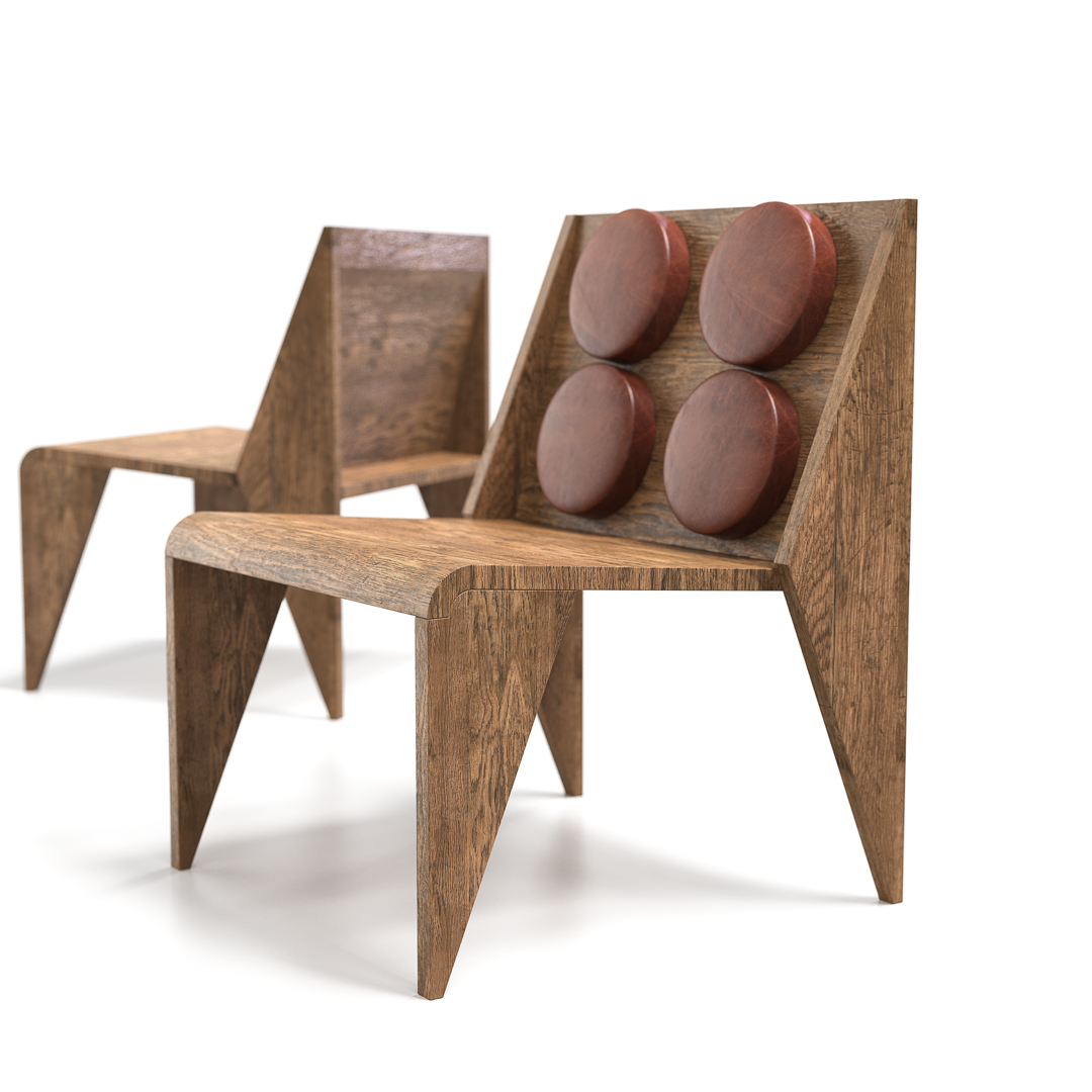 ORU Solid wood lounge chair