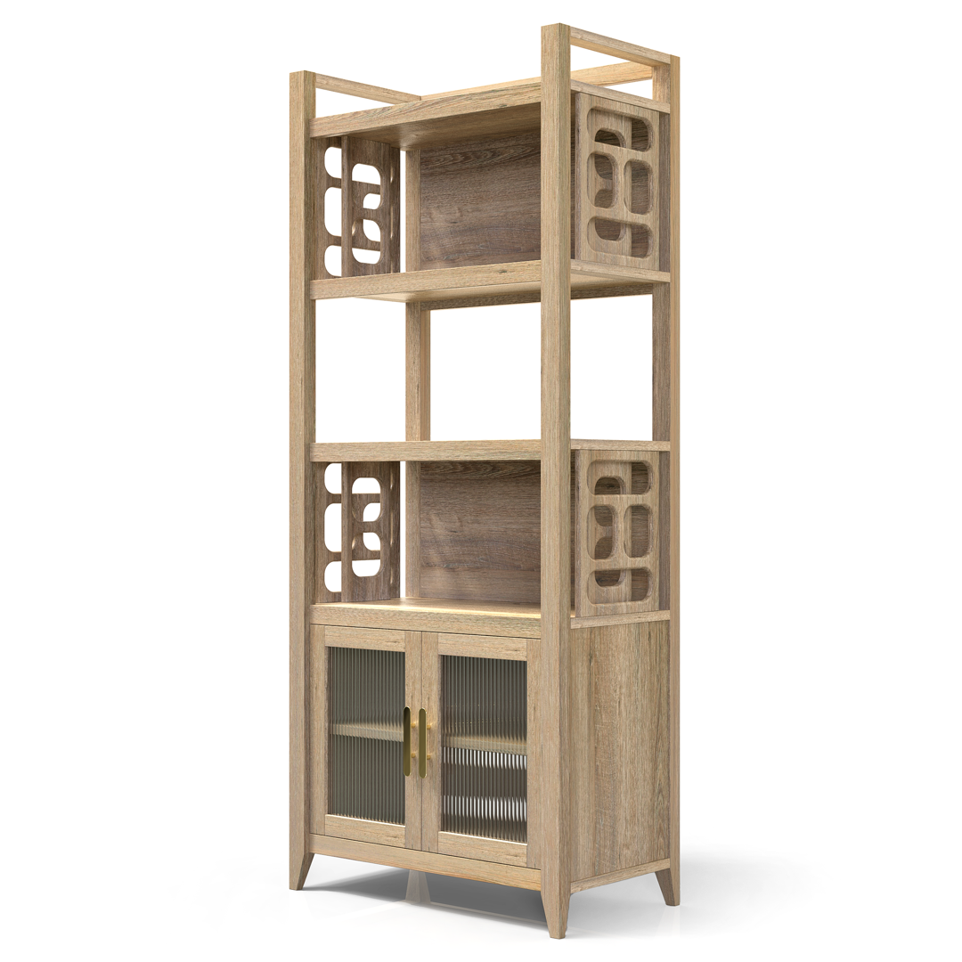 NOR Tall open and closed storage cabinet
