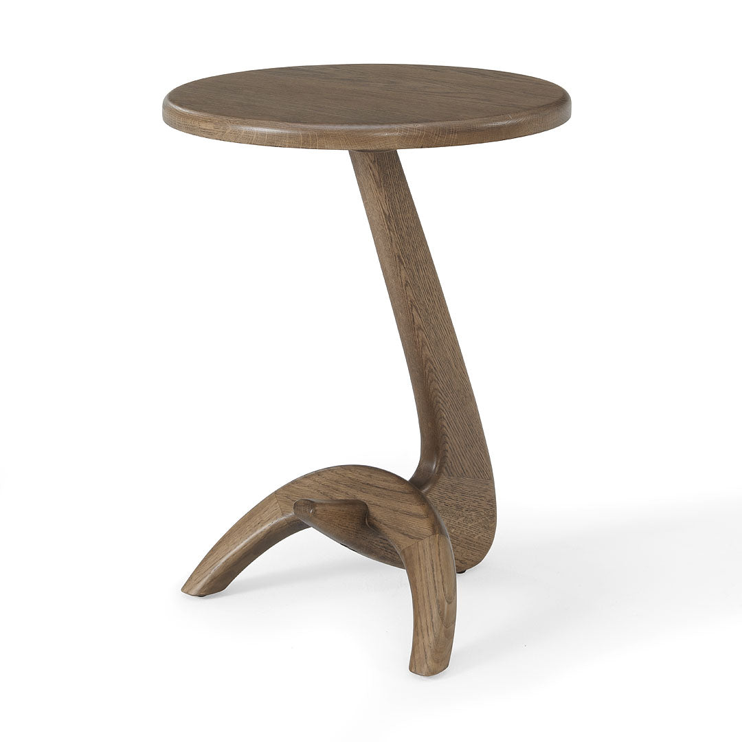 Max 33 Modern solid white Oak End Table