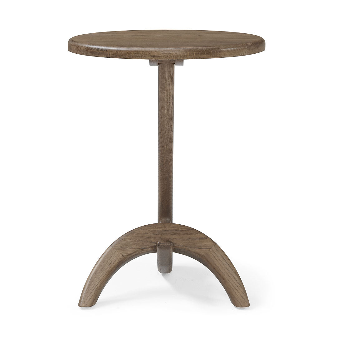 Max 33 Modern solid white Oak End Table