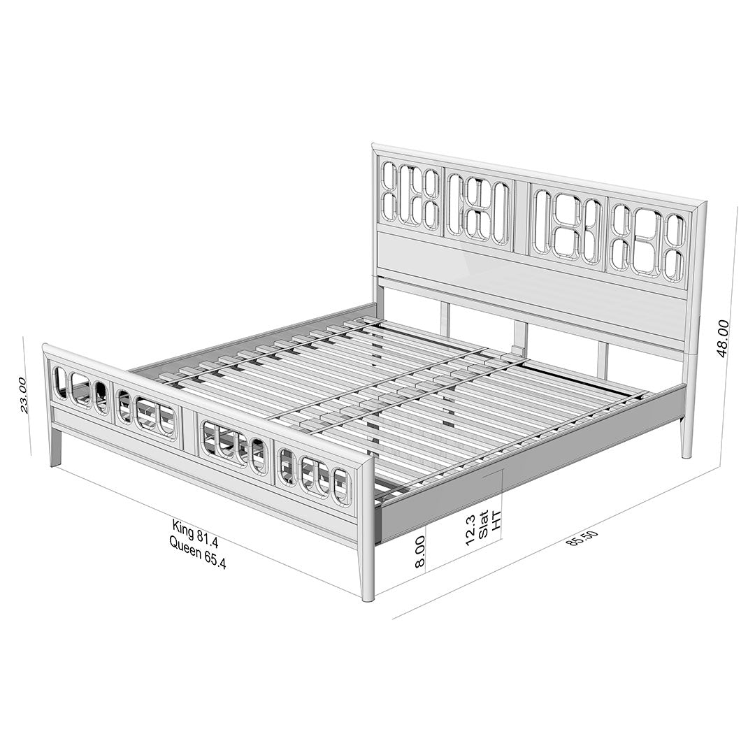 NOR bed with high Footboard - MONSOONBLUE®